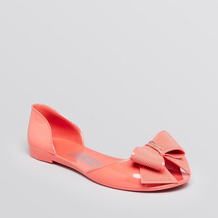 Salvatore Ferragamo Pink Barbados Jelly Sandals
